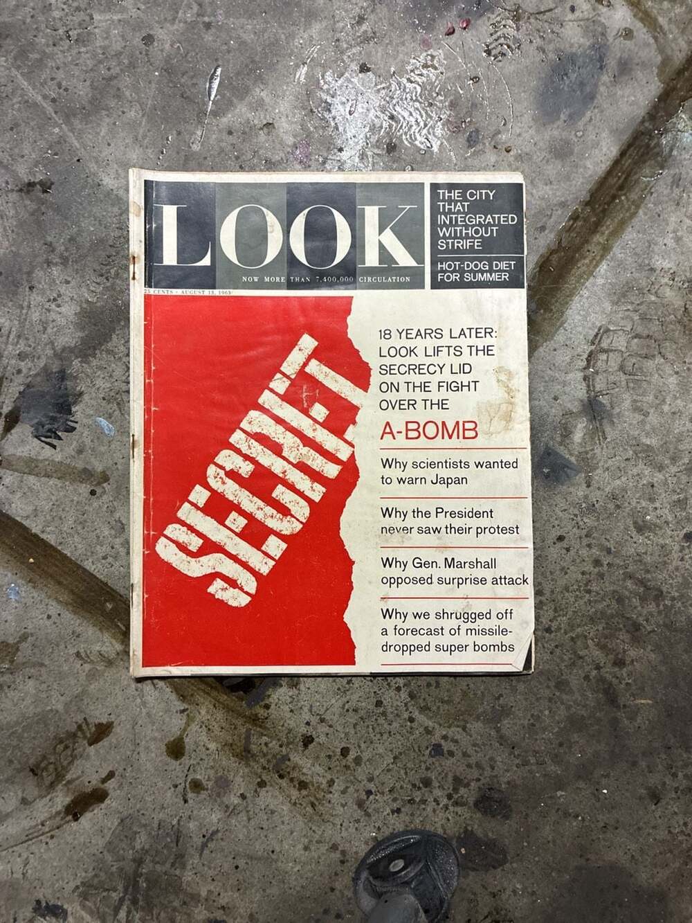 Look Magazine August 13 1963 Vintage Issue Fight Over The A-Bomb